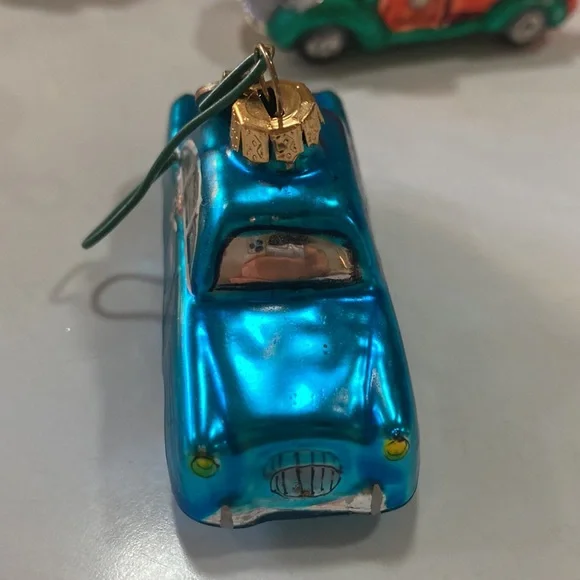 Department 56 blown glass Christmas 6 🚘 car 🚗 German vintage tree 🌲 ornaments - Picture 6 of 16